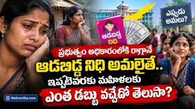 ఆడబిడ్డ నిధి అమలైతే ఇప్పటివరకు మహిళలకు ఎంత డబ్బు వచ్చేది? | ప్రభుత్వం ఇచ్చిన హామీపై ఆసక్తికరమైన లెక్కలు | Netivartha.com